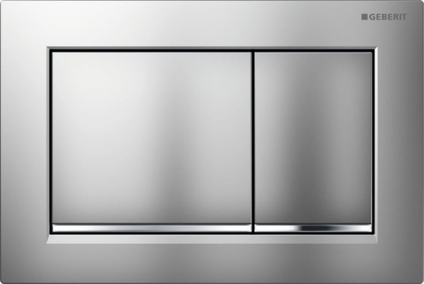 Смывная клавиша Geberit Omega 30 пластик, хром матовый/хром глянцевый 115.080.KN.1 Смывная клавиша Geberit Omega 30 пластик, хром матовый/хром глянцевый 115.080.KN.1