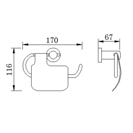 Держатель туалетной бумаги RUSH Victoria VI71111