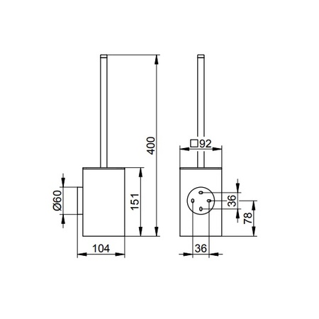 Туалетный ершик Keuco Edition 19064 010101