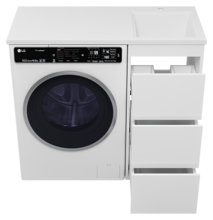 Тумба под стиральную машину Brevita Grafit 40 GRA-01040-023Я