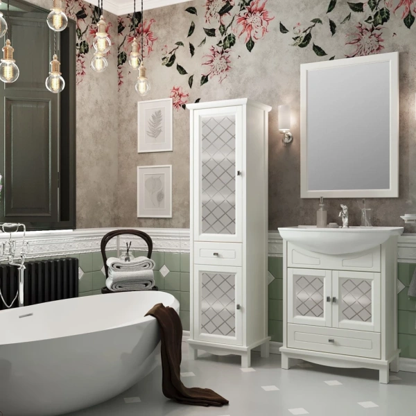 Пенал Opadiris Омега, цвет слоновая кость, левый,  00-00001616