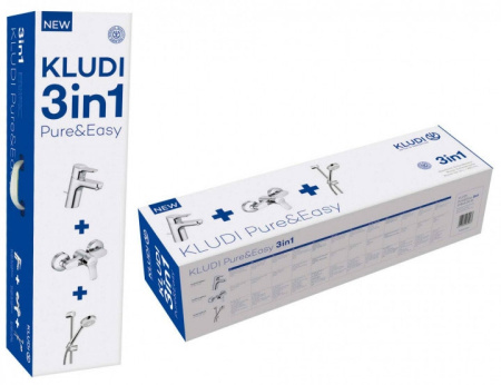 Набор смесителей 3 в 1 Kludi Pure&Easy 378450565