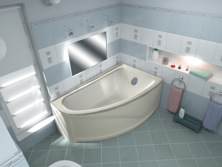 Ванна из литьевого мрамора Marmo Bagno Альба (170x110) правый угол MB-BR170-110