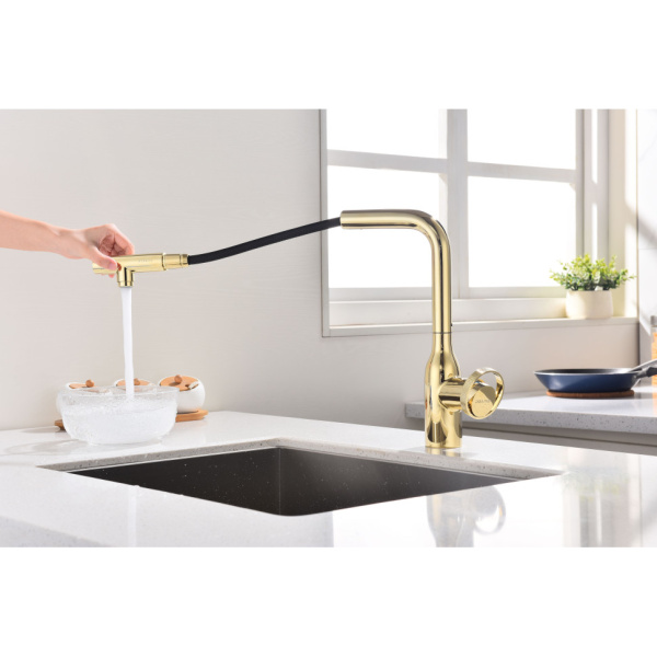 Смеситель для кухни с подключением к фильтру  Paulmark Urban Ur213104-G