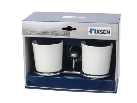Стакан для зубных щеток FIXSEN Style двойной FX-41107