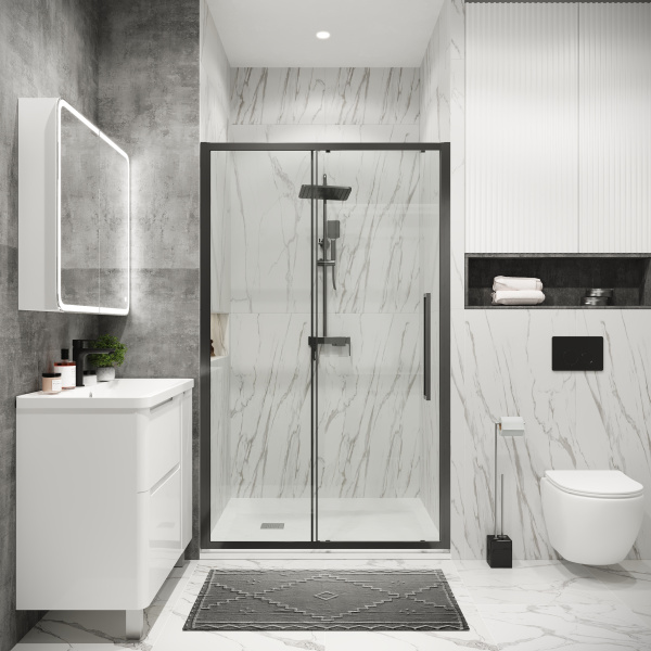 Душевая дверь (110х195) Grossman Cosmo 100.K33.02.110.42.00, раздвижная