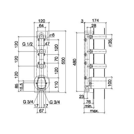 Внутренняя часть для ванны и душа Dornbracht xTool 35.546.970.90