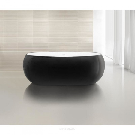 Ванна отдельностоящая (180х90) BelBagno BB18-NERO/BIA