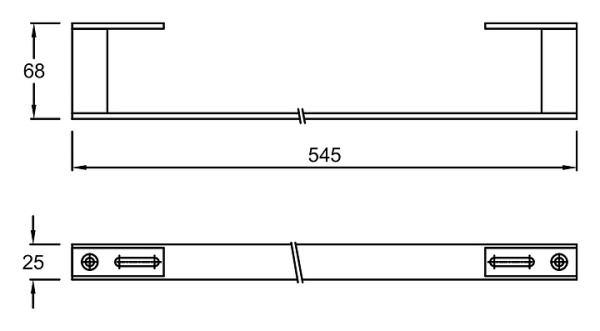 Полотенцедержатель для раковины Jacob Delafon Formilia Rythmik E4121-CP