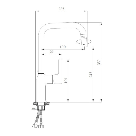 Смеситель для кухни Haiba HB70814-7