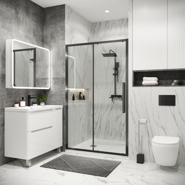 Душевая дверь (100х195) Grossman Cosmo 100.K33.02.100.42.00, раздвижная