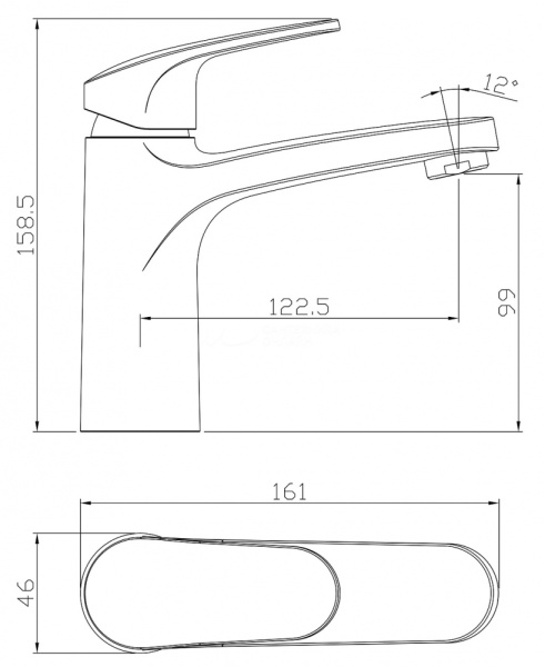 Смеситель для раковины Rossinka (RS45-11)