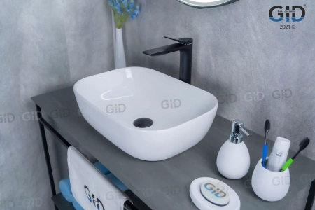 Раковина накладная (46х32,5) Gid D1333