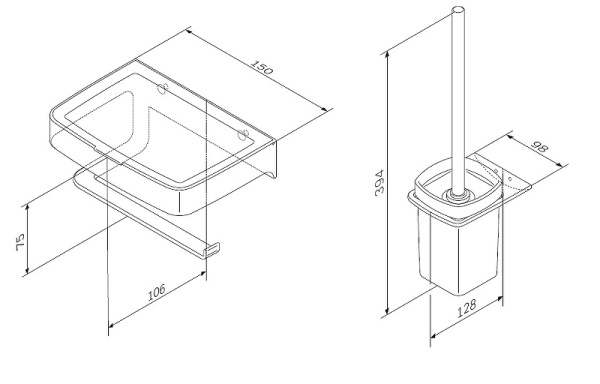 Комплект унитаз напольный и аксессуары AM.PM Spirit CK70DC