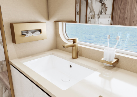 Стакан для зубных щеток Hansgrohe AddStoris 41749140 шлифованная бронза