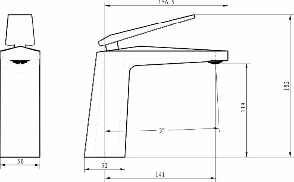 Смеситель для раковины Boheme Venturo 371-SGM