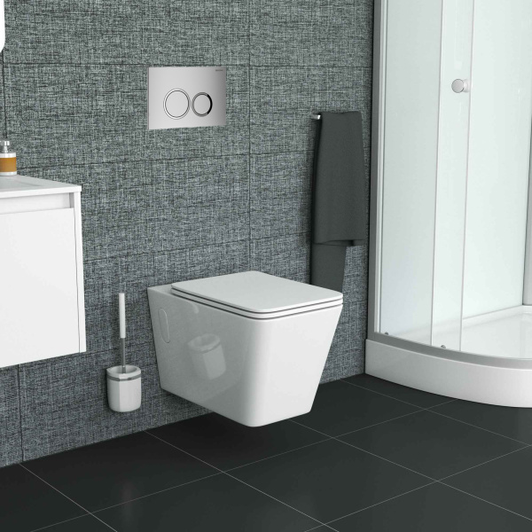 Комплект унитаза с инсталляцией Grossman Galaxy 97.4414S.01.110 с клавишей смыва