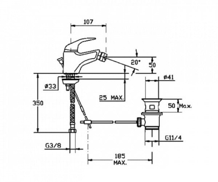 Смеситель для биде Mofem Junior 154-0009-00