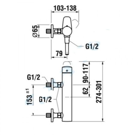 Смеситель для ванны Laufen Curveplus 3.3109.7.004.400.1