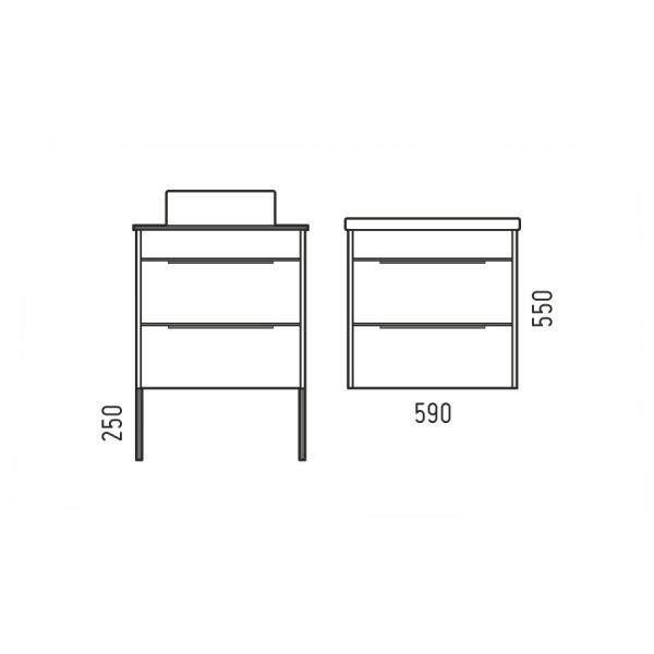 Тумба под раковину Corozo Форест 60 Z2 SD-00001048