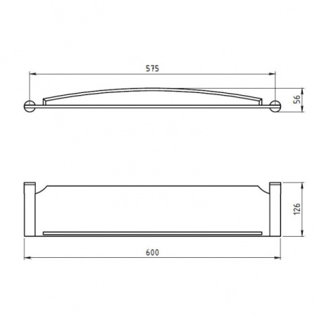 Полка Novaservis Metalia 2 6253.0