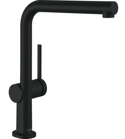 Кухонный смеситель Hansgrohe Talis M54 72809670, чёрный матовый