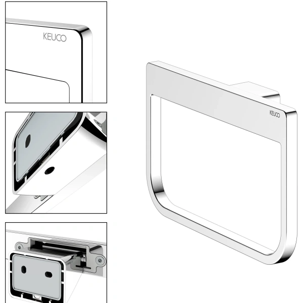 Полотенцедержатель кольцо KEUCO Aveno 14621010000 хром