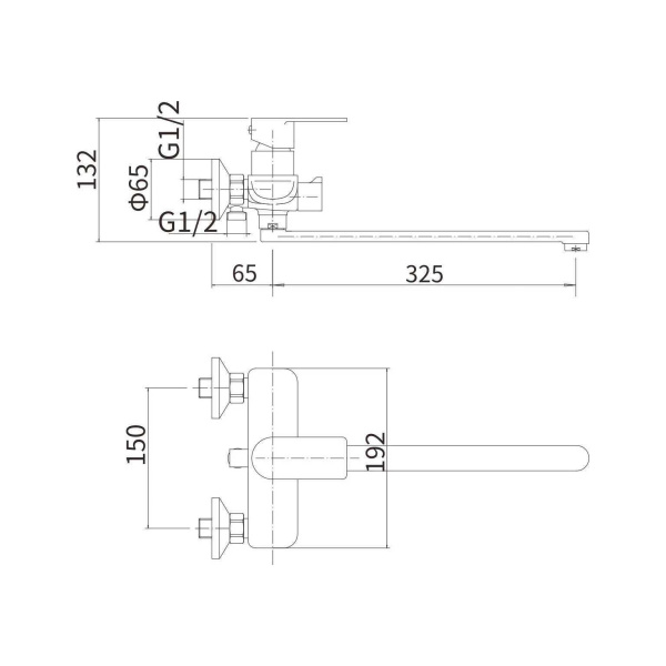Смеситель для ванны FASHUN A52219 Смеситель для ванны FASHUN A52219