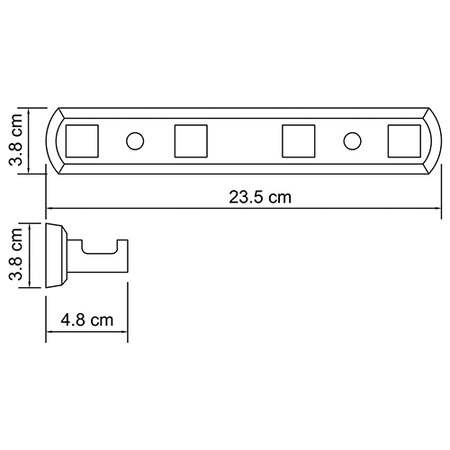 Крючок настенный WasserKRAFT Dill K-3974