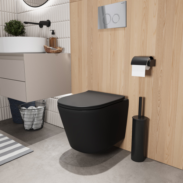 Комплект унитаза с инсталляцией Grossman Galaxy 97.4477BMSQ.01.100 с клавишей смыва