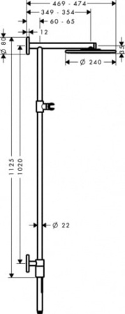 Душевая система HANSGROHE Raindance Connect Showerpipe 27421000