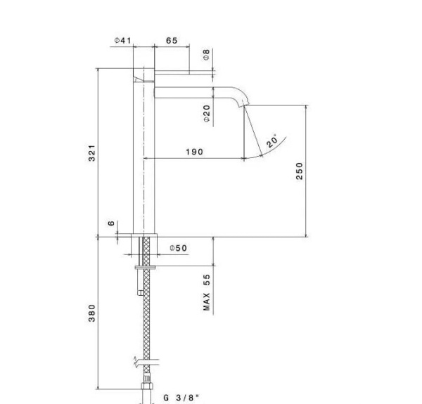 Смеситель для раковины Kerama Marazzi Eterna 69615XKM.59.067
