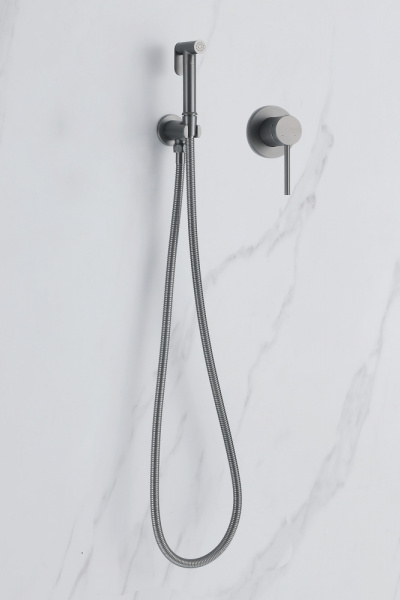 Смеситель ABBER Emotion AF8825NG с гигиеническим душем, никель Смеситель ABBER Emotion AF8825NG с гигиеническим душем, никель