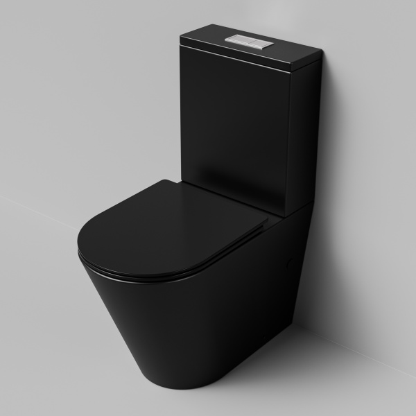 Унитаз напольный безободковый Grossman  GR-4458BMSQ с сиденьем микролифт