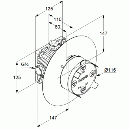 Душевой комплект Kludi Bozz 386710576