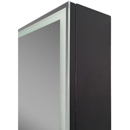 Зеркало-шкаф с подсветкой Art&Max TECHNO AM-Tec-600-800-1D-DS-F-Nero