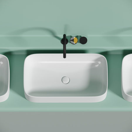 Раковина накладная (70,5х38) Ceramica Nova ELEMENT CN6054MW матовая