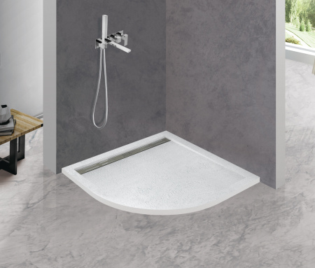 Поддон из искусственного мрамора (80х80) CEZARES TRAY-AS-R-80-30-W