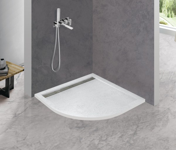 Поддон из искусственного мрамора (90х90) CEZARES TRAY-AS-R-90-30-W