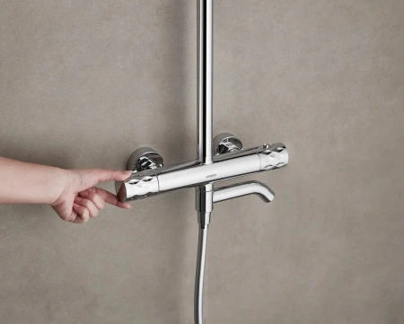 Душевая система с изливом Arrow AG3317SHU1CP хром