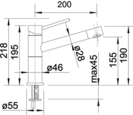 Смеситель Blanco Alta Compact 517181