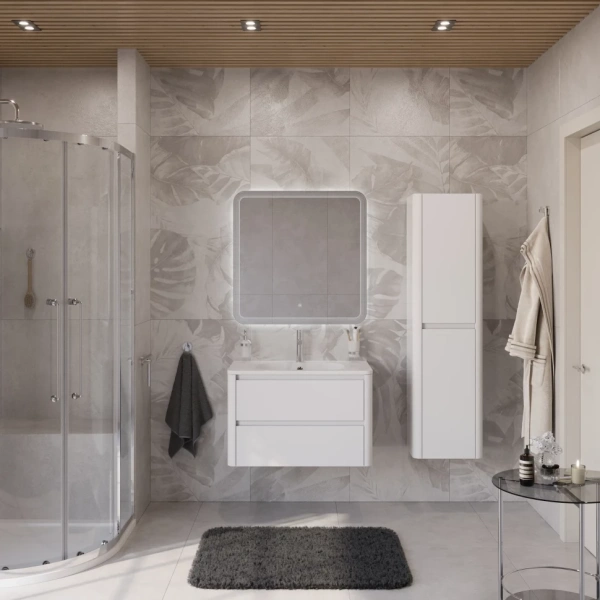 Тумба под раковину Cezares RELAX-800-2C-SO-BL Bianco Lucido