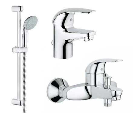 Комплект для ванной комнаты Grohe Euroeco 118464