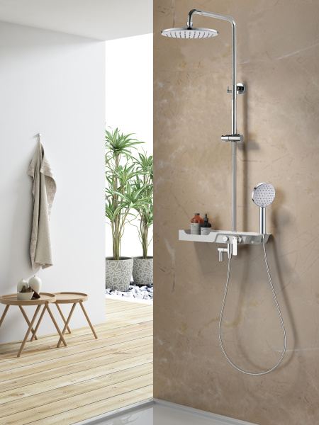 Тропическая душевая система с изливом Rush PL5535-90