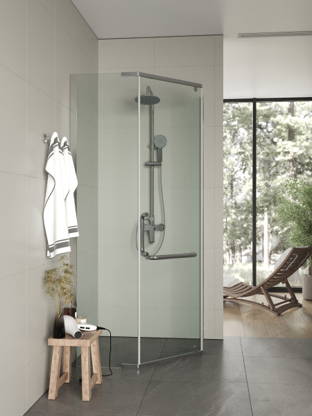 Душевой уголок без поддона (86х86) Agger A03-090TCR/G хром