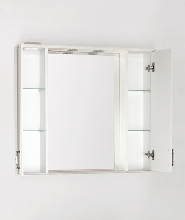 Зеркало-шкаф Style Line Олеандр-2 90 (90x83) ЛС-00000484 бежевый
