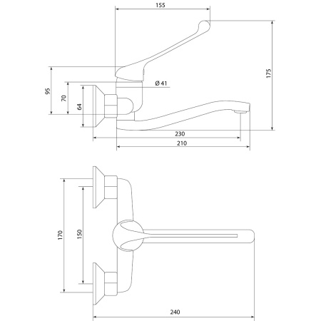 Смеситель для кухни Славен Хирург Х СЛ-ОД-Х24