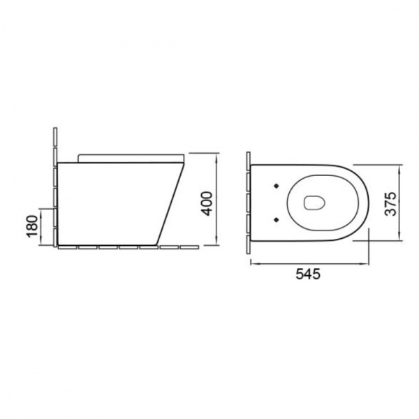 Комплект унитаза с инсталляцией SantiLine SL-5020+SL-02