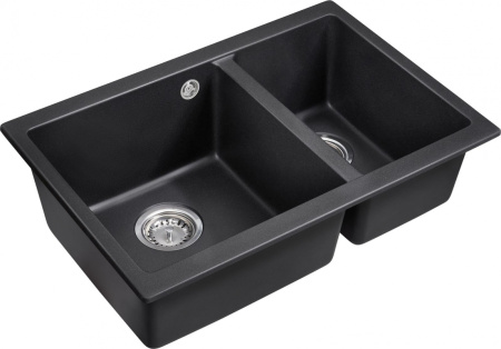 Кухонная мойка (66,5х46) EMAR EMQ-2665.PL Оникс