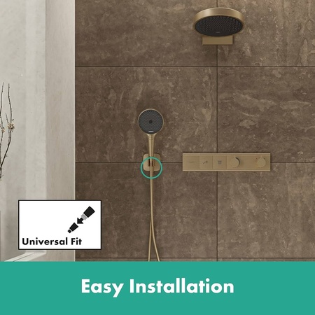 Подключение для шланга Hansgrohe Fixfit Q 26887140 шлифованная бронза